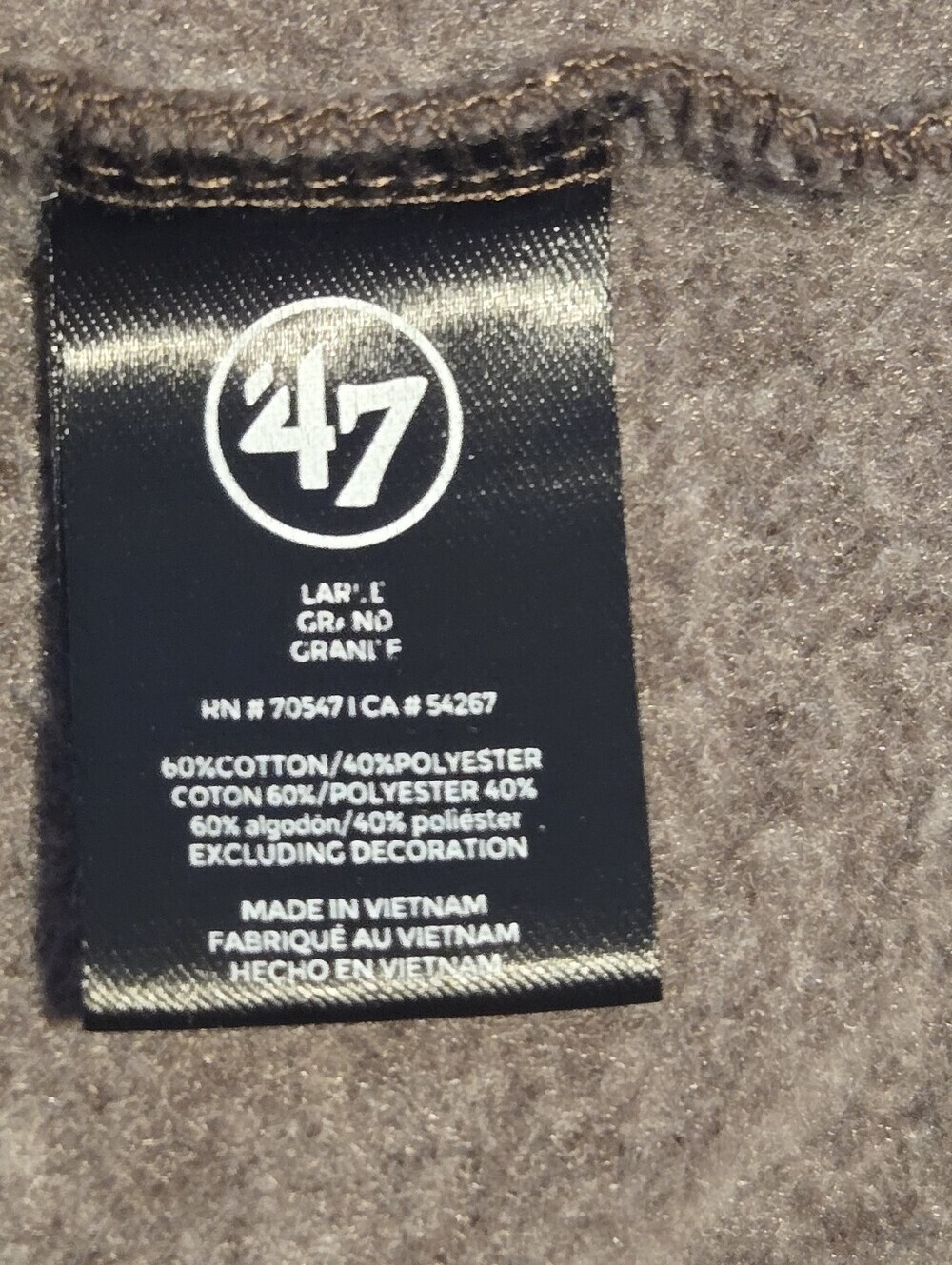47 Brand Womens Brown Clevelend Browns Hoodie Sweatshirt Size Large - Picture 8 of 9